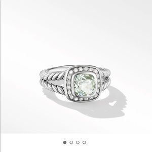 David Yurman Petite Albion® Ring with Prasiolite and Diamonds